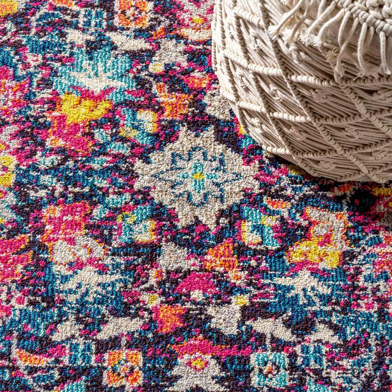 3' x 5' Multi/Purple Persian Boho Floral Area Rug