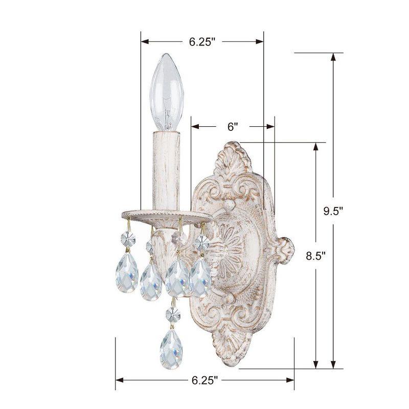 Crystorama Lighting Paris Market 1 - Light Sconce in  Antique White