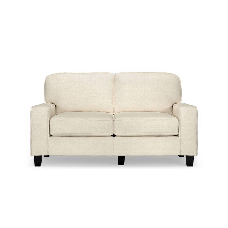 Serta Palisades 61" Track Arm Sofa, Easy Care Fabric, Soft Pillow Back, Pocket Coil Seat Cushions