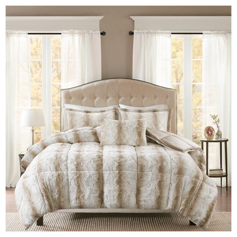 Zuri Faux Fur Comforter Set