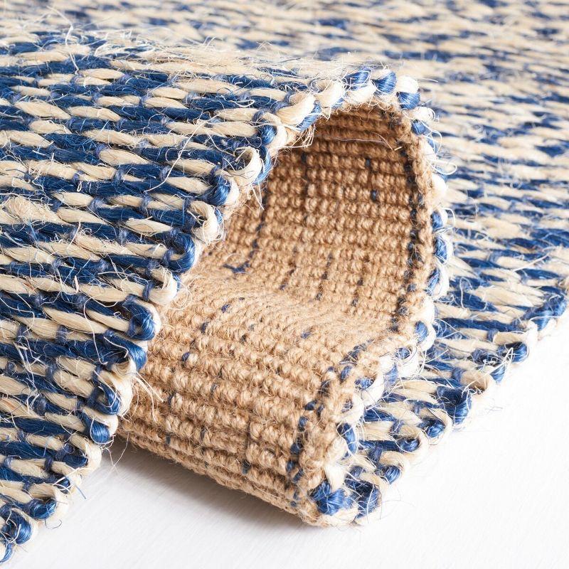 Natural Fiber NF448 Hand Woven Indoor Area Rug - Blue/Ivory - 8'x8' - Safavieh.