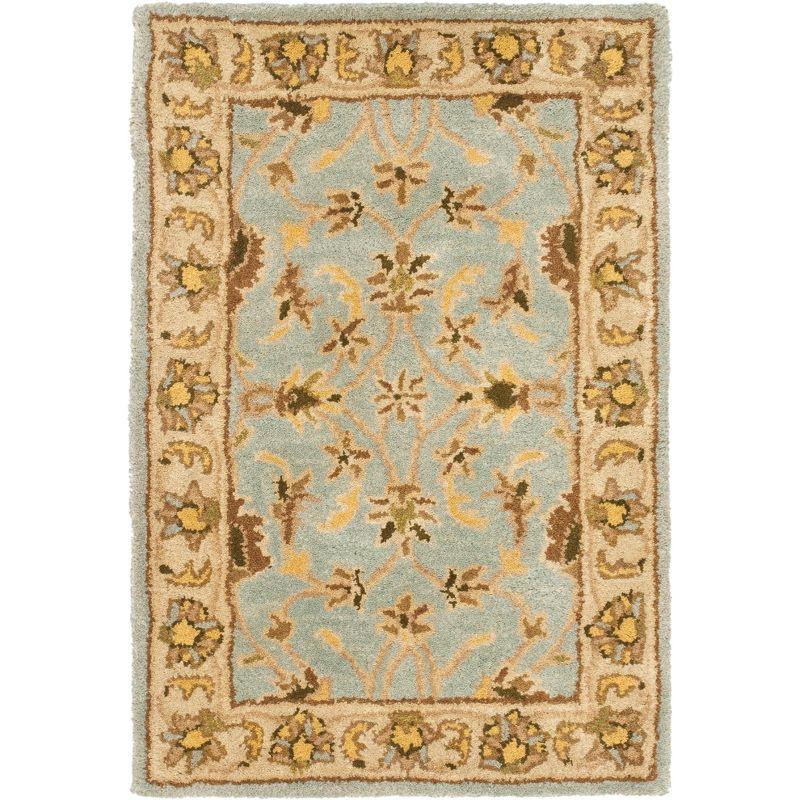 Heritage HG913 Handmade Accent Rug - 2'x3' - Light Blue/Beige - Safavieh