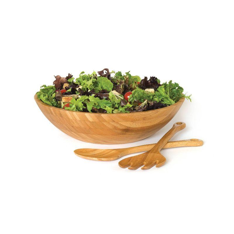 Lipper International 3pc Bamboo Salad Set