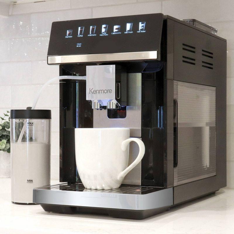 Kenmore Kenmore Super Automatic Espresso Machine with Dual Cream System Milk Frother & Grinder