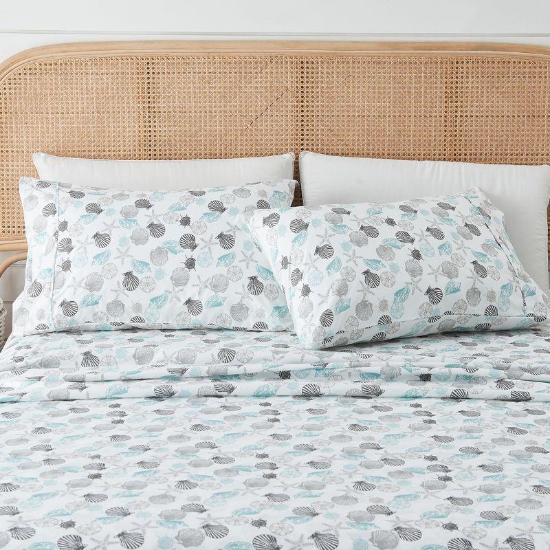 FreshFolds Ultra Soft Coastal Printed Microfiber Sheet Set