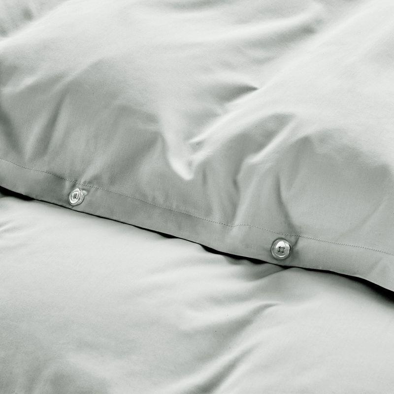 Duvet Cover Set 400 Thread Count 100% Cotton Sateen - Button Closure, Corner Ties by California Design Den