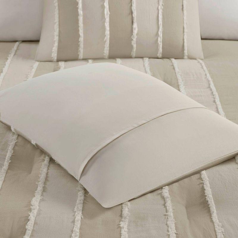 3pc Shay 100% Cotton Striped Comforter Set