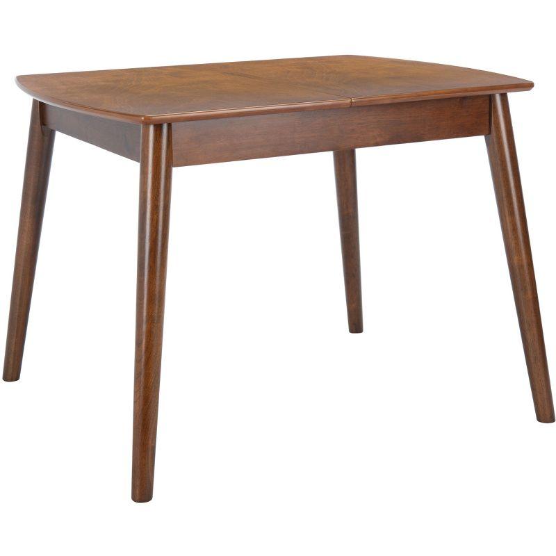 Varda Manual Extension Dining Table - Walnut - Safavieh