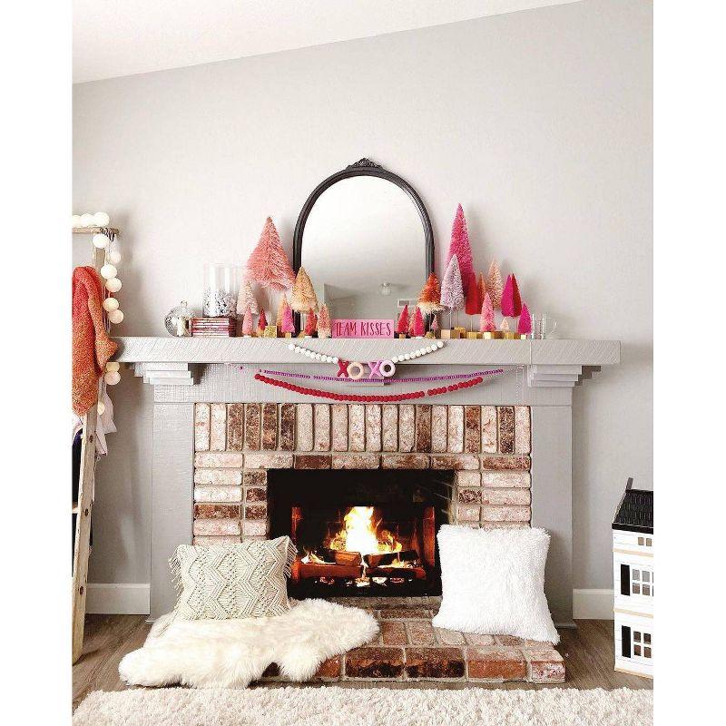 13"x20" Oversize Studio Chevron Macrame Lumbar Throw Pillow Cover with Fringes Neutral - Lush Décor: Cotton Weave, Zipper Closure