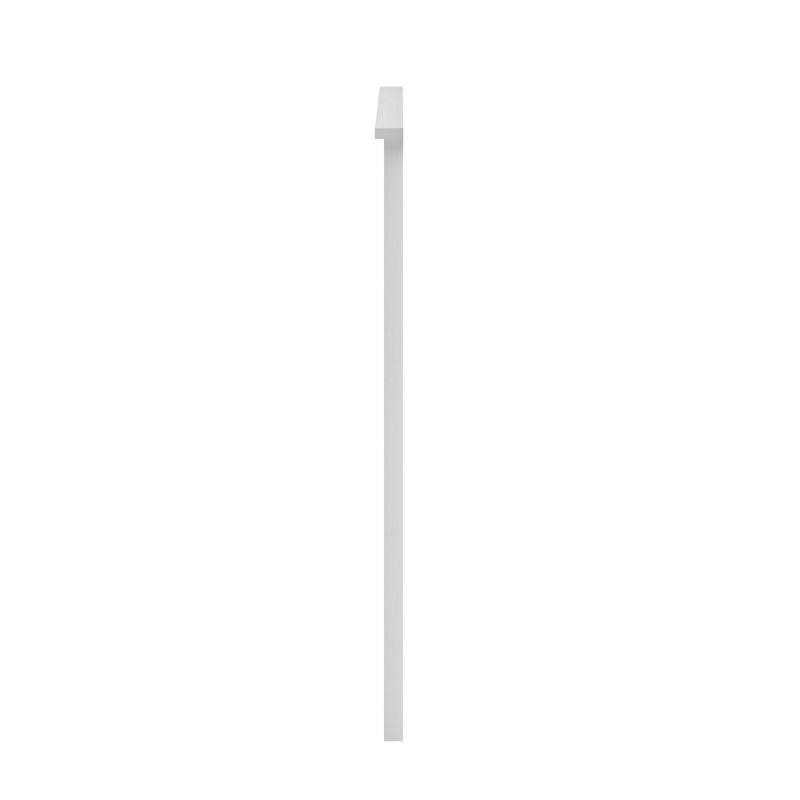 Glenwillow Home Farmhouse Style Wood Panel Headboard in Gloss White, Full Size