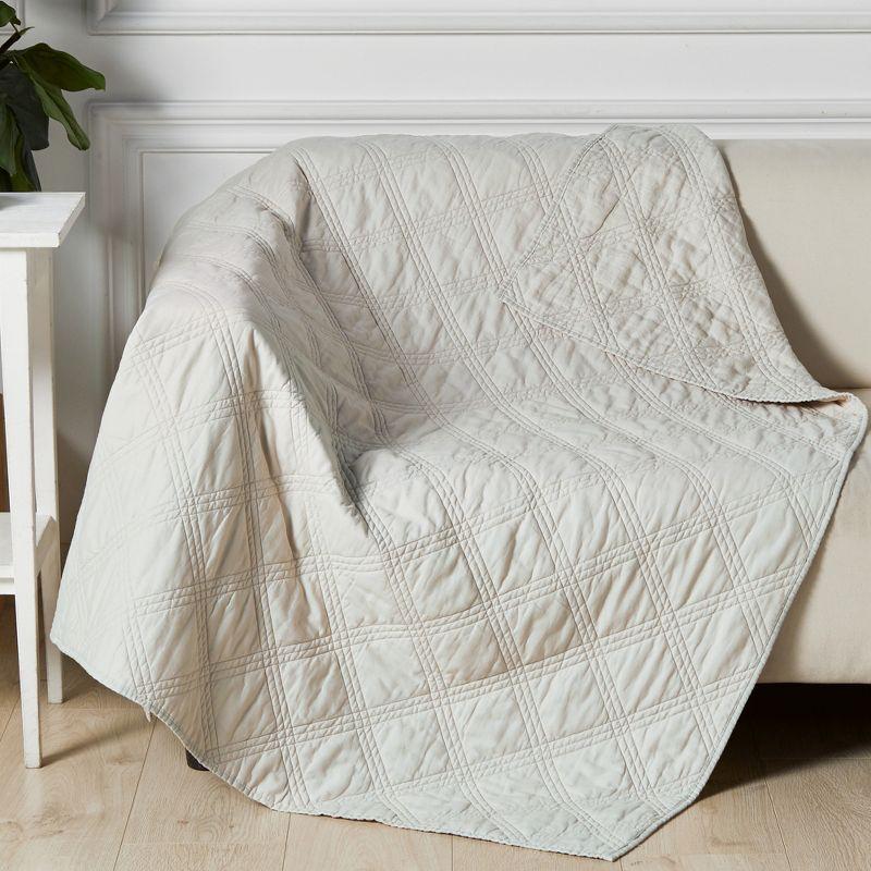 Levtex home Washed Linen Quilted Throw