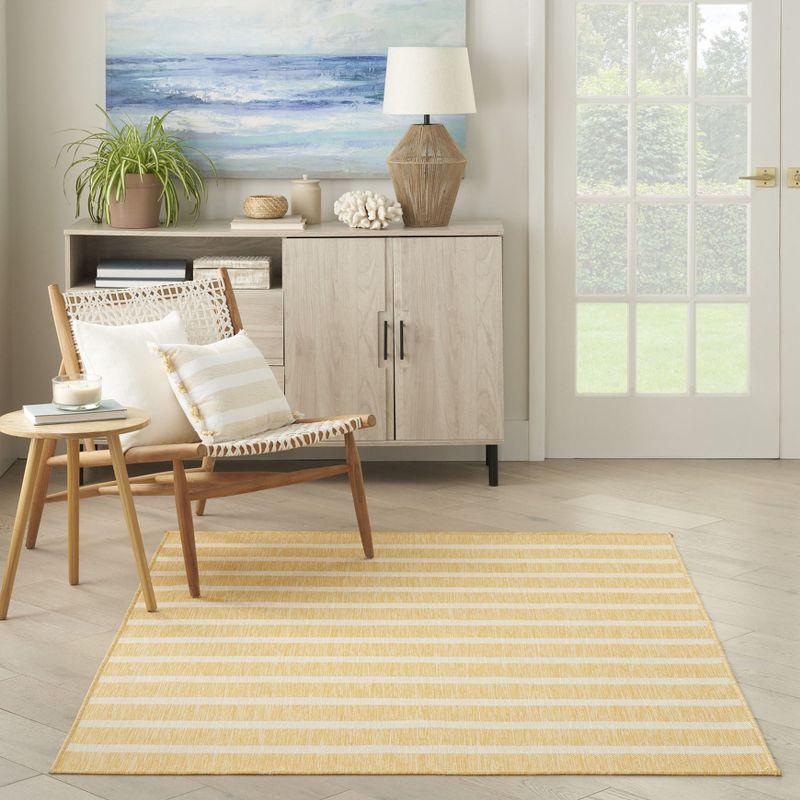 Nourison Positano Modern Stripes Flatweave Outdoor Rug