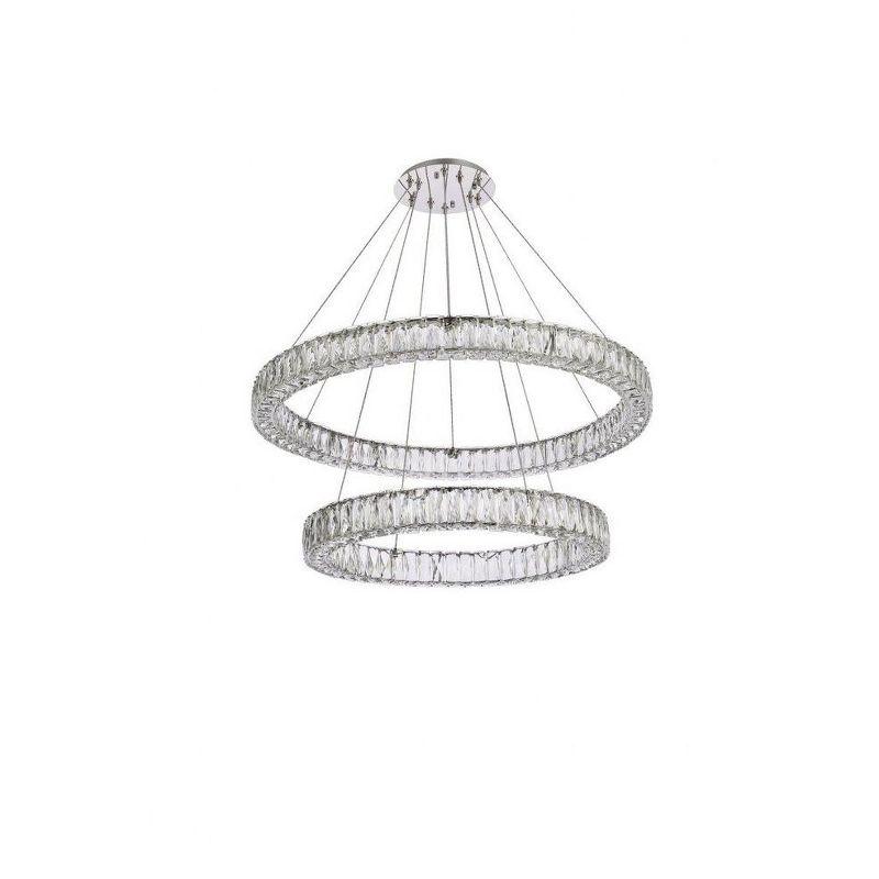 Elegant Lighting Monroe 2 - Light Chandelier in  Chrome