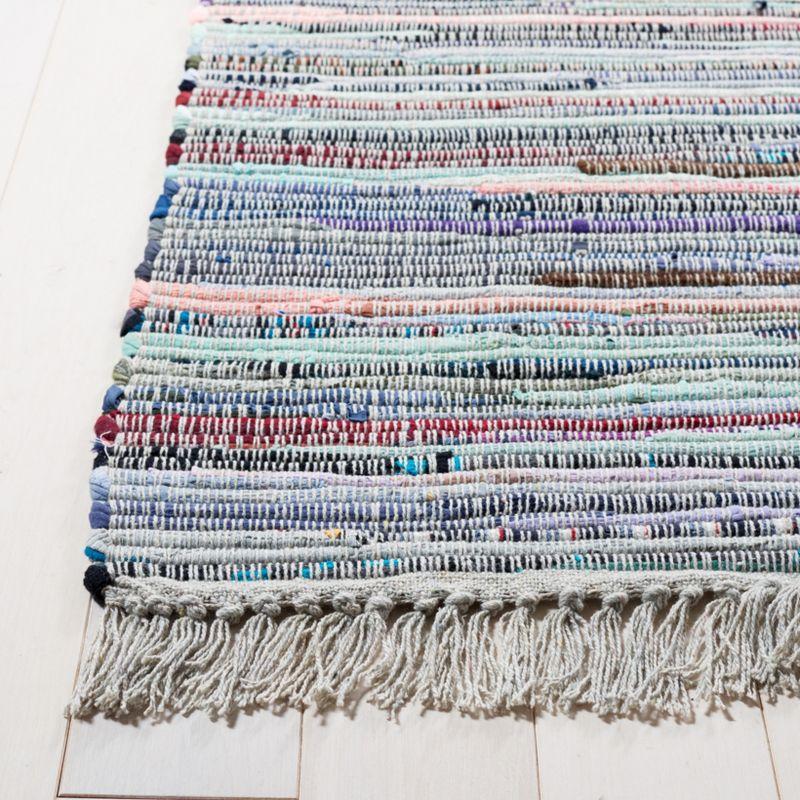 Rag Runner Rug RAR122 Hand Woven Runner Rug - Purple/Blue - 2'3"x9' - Safavieh.