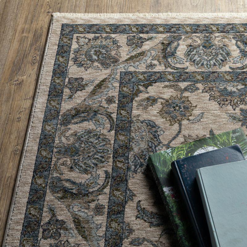 Oriental Weavers Aberdeen 070I1 Beige/ Blue Indoor Area Rug - 2' x 3'