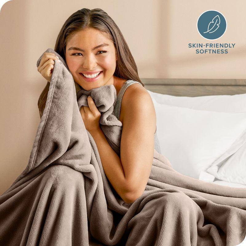 Microplush Fleece Bed Blanket by Bare Home