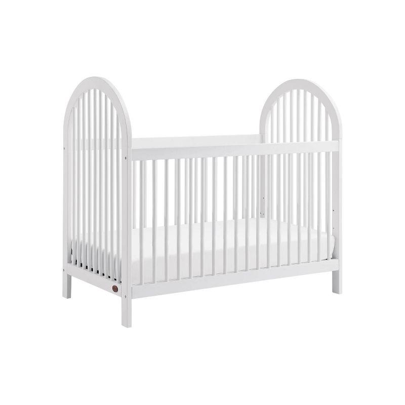 Whitewash Solid Wood 4-in-1 Convertible Crib