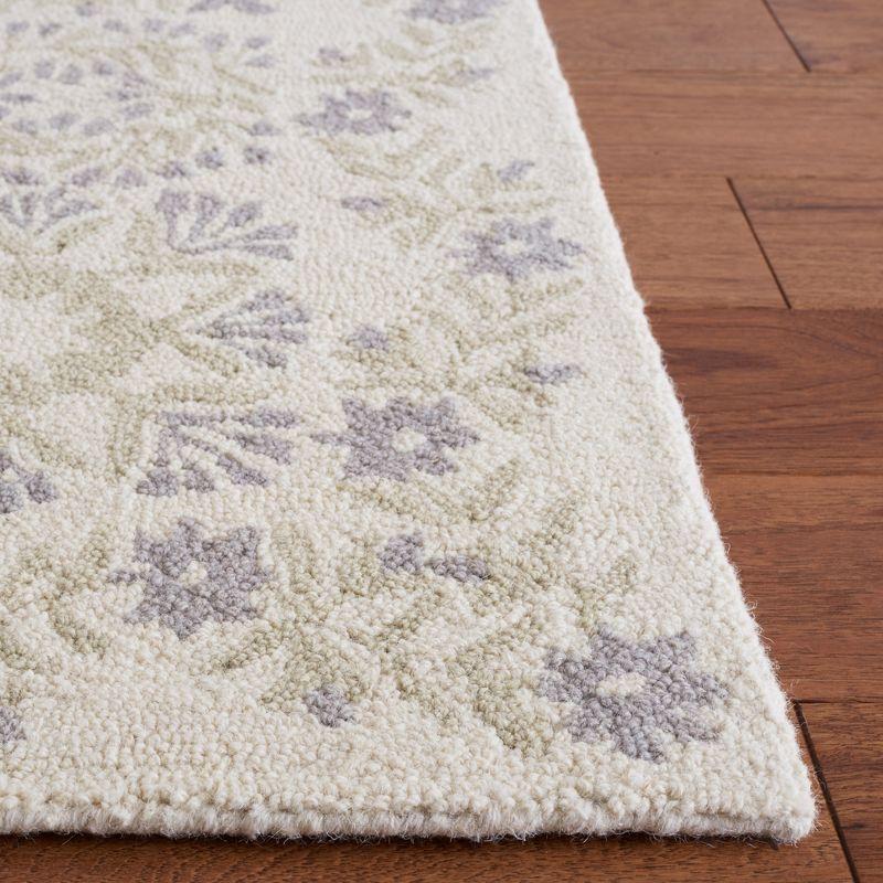 Empire Ivory and Beige Hand-Tufted Wool Area Rug - 8' x 10'