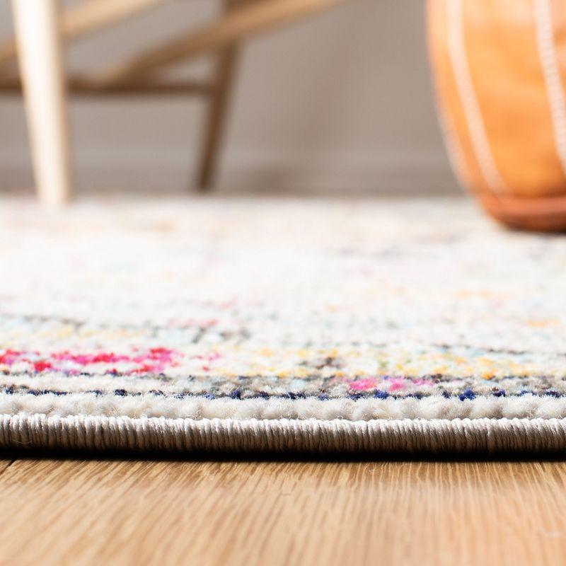 Madison MAD447 Power Loomed Indoor Runner Rug - Grey/Gold - 2'2"x6' - Safavieh