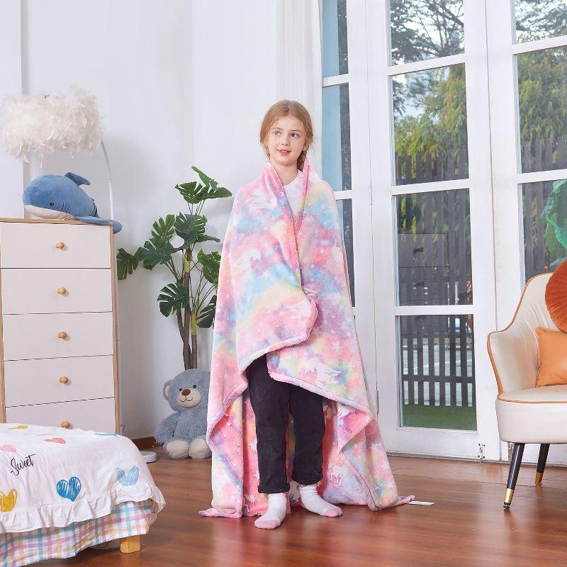Catalonia Catalonia Glow in The Dark Throw Blanket for Kids