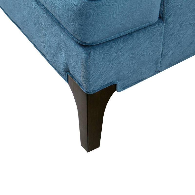 Anna Martha Stewart Anna Velvet Armchair with Lumbar Pillow