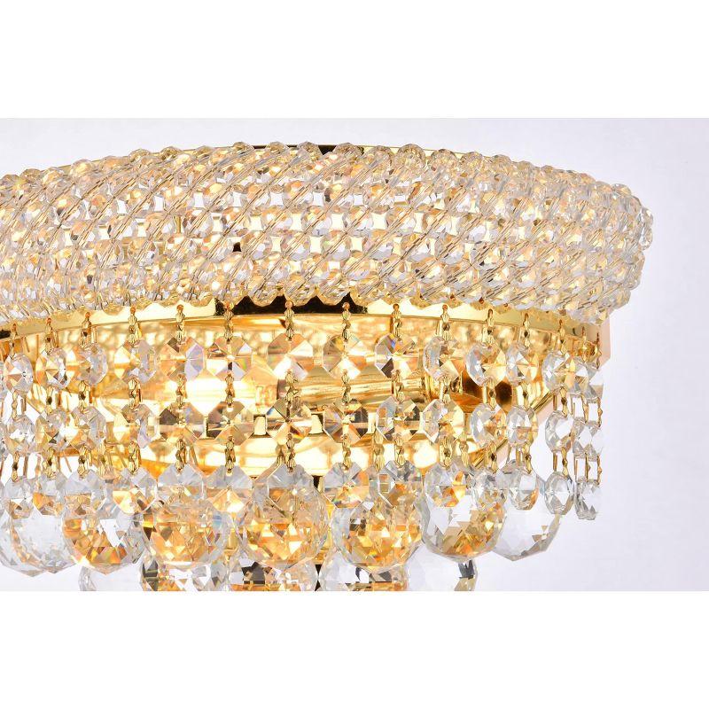 Elegant Lighting Primo 2 light Chrome Wall Sconce Clear Royal Cut Crystal