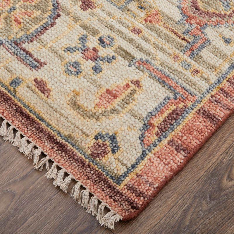 Fillmore Transitional Medallion Red/Ivory/Gold Area Rug
