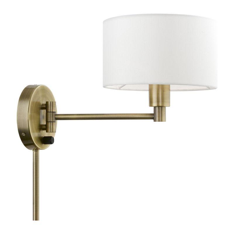 Livex Lighting 1 - Light Wall Light in  Antique Brass