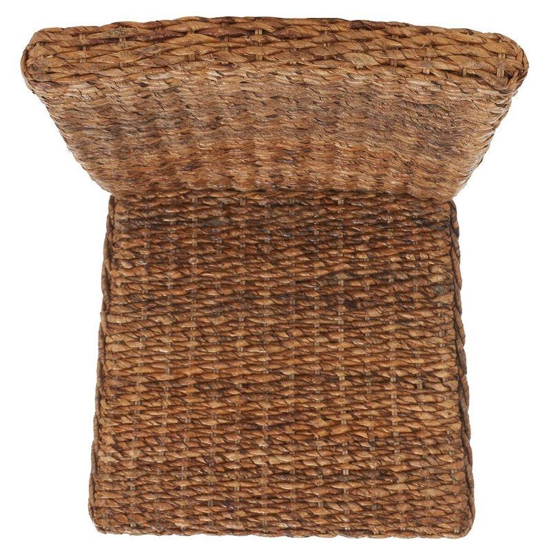 Kiska 18" H Rattan Side Chair (Set of 2) - FOX1021 - Dark Brown - Safavieh Couture