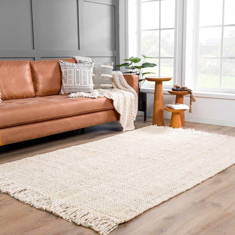 Hauteloom Moncton Handmade Jute/Sisal Beige Area Rug