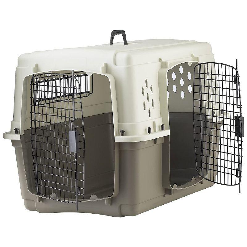 Miller Manufacturing Tucker Murphy Pet™ Hard Sided Double Door Dog & Pet Travel Kennel Crate, Brown | Wayfair