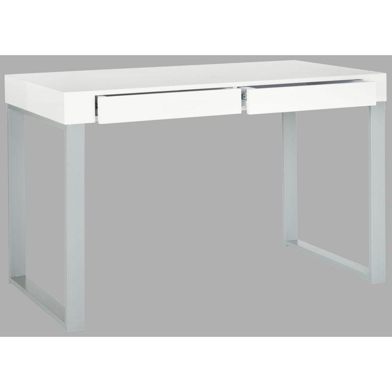 Barton Desk - FOX2206 - White/Grey - Safavieh Couture