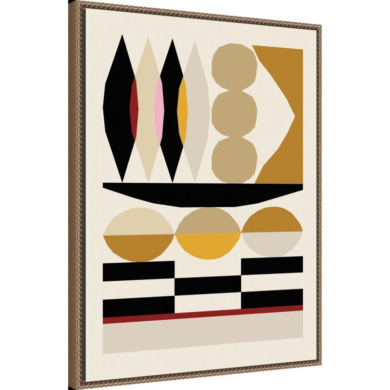 Amanti Art Abstract composition 25 by Nktn Canvas Wall Art Print Framed 23 x 30-in.