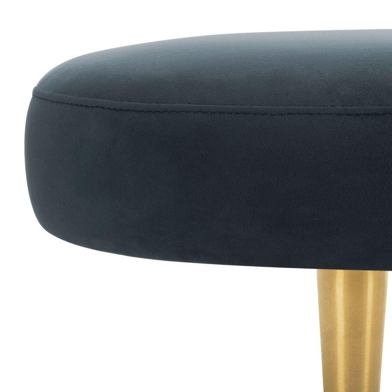 Corinne Oval Bench - SFV4704 - Navy/Gold - Safavieh Couture