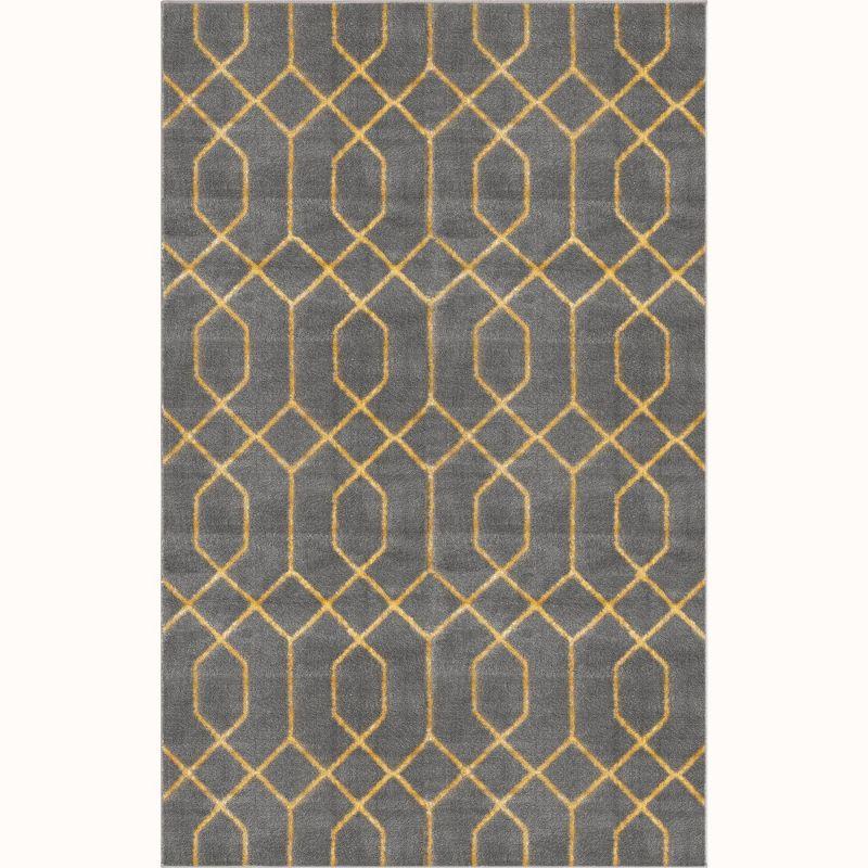 Glam Gray/Gold Area Rug