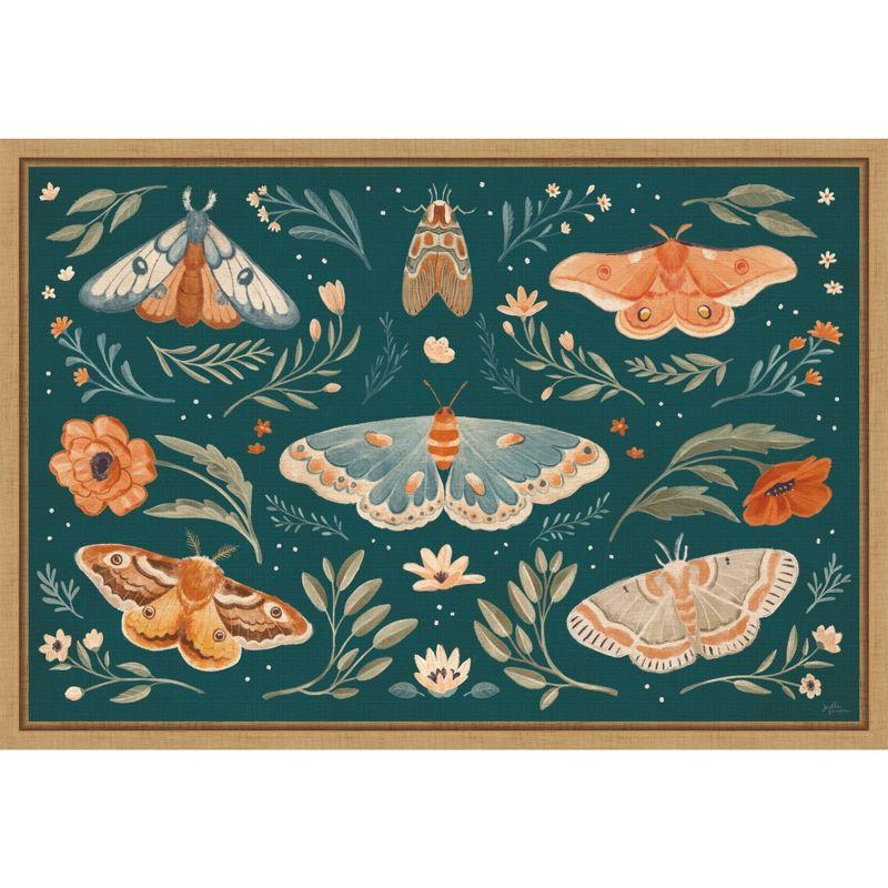 Amanti Art Winged Study I (Butterfly) by Janelle Penner Canvas Wall Art Print Framed 23 x 16-in.