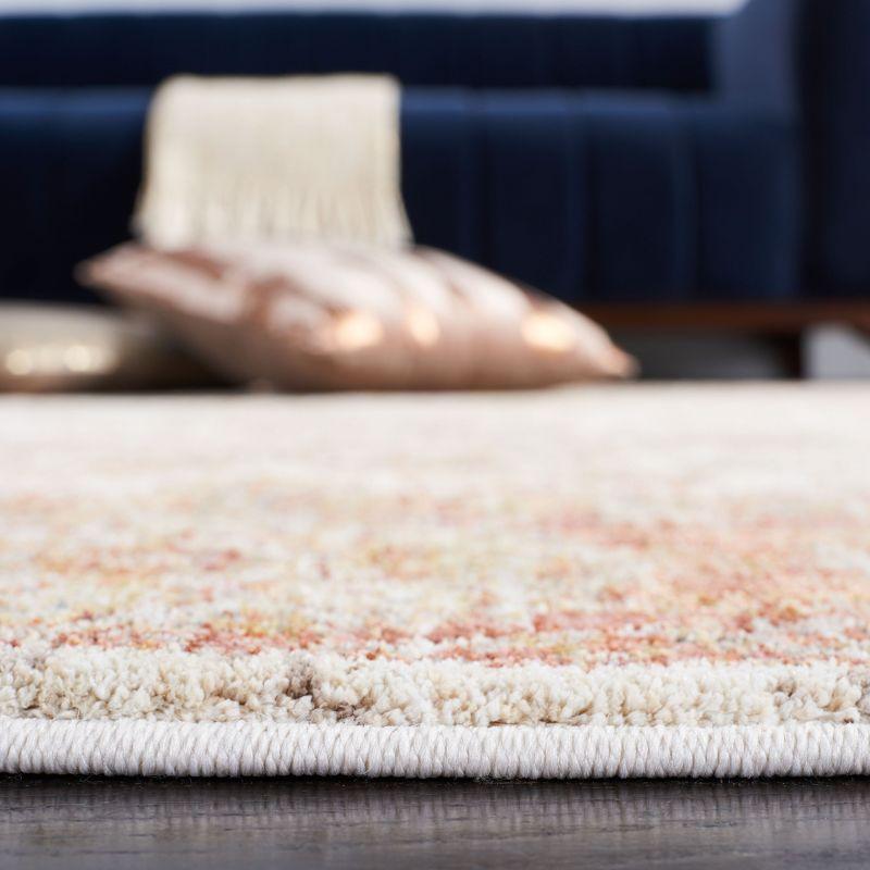 Valencia VAL570 Power Loomed Area Rug - Ivory/Rust - 4'x6'2" - Safavieh.
