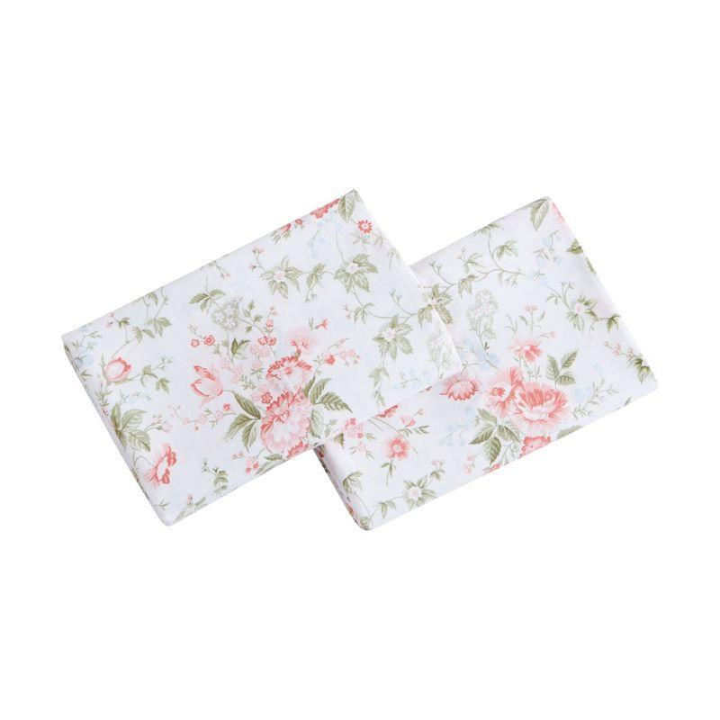 Laura Ashley Laura Ashley Printed Cotton Sateen Pillowcase Set (Set of 2)