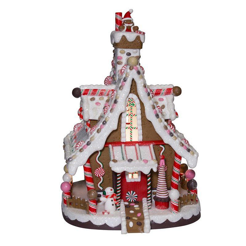 Kurt Adler 12-Inch Multicolor Lighted Christmas Gingerbread House