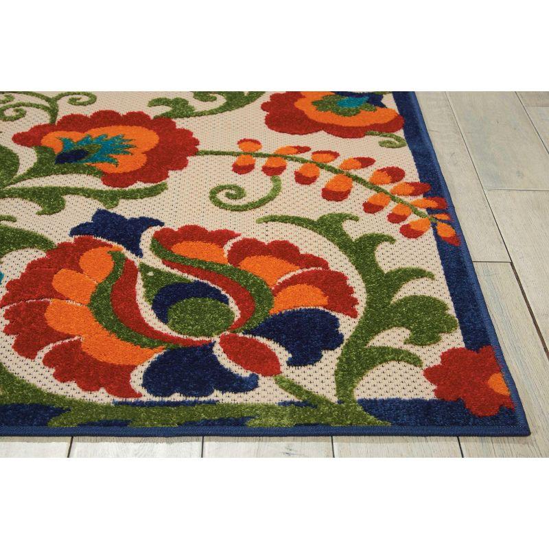 Nourison Aloha Floral Textured Outdoor Area Rug