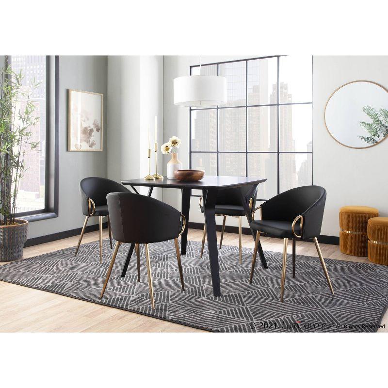 Claire Contemporary and Glam Dining Chair - LumiSource