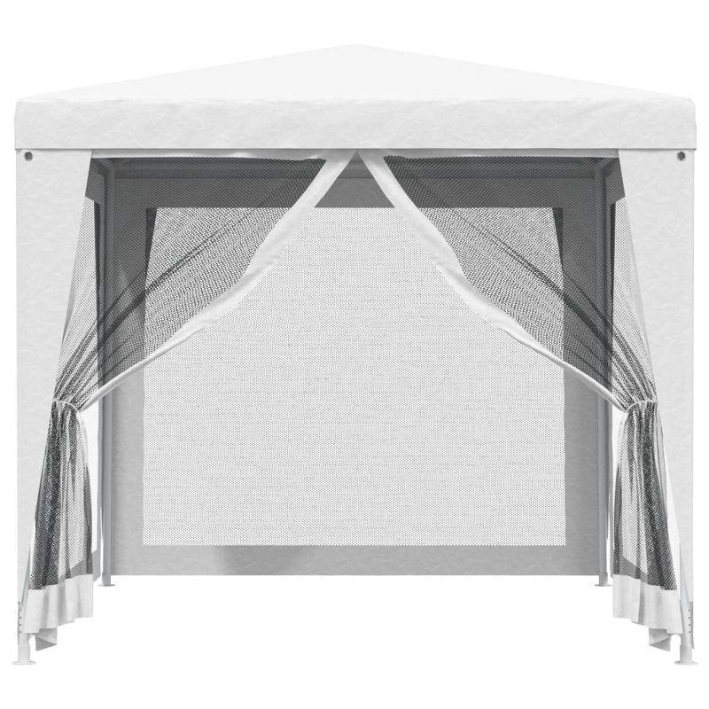 vidaXL Metal Party Tent with 4 Mesh Sidewalls