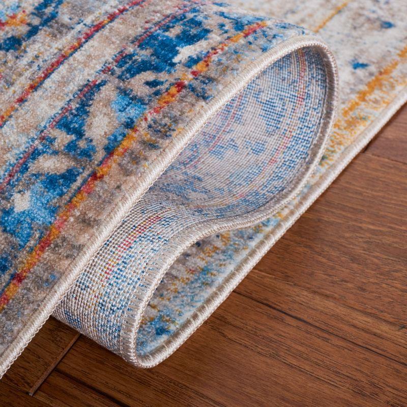 Vintage Persian VTPB438 Power Loomed Runner Rug - Blue/Multi - 2'2"x7' - Safavieh.