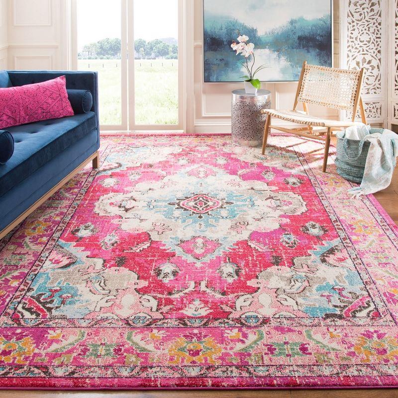 Monaco MNC243 Power Loomed Indoor Area Rug - Pink/Multi - 9'x12' - Safavieh