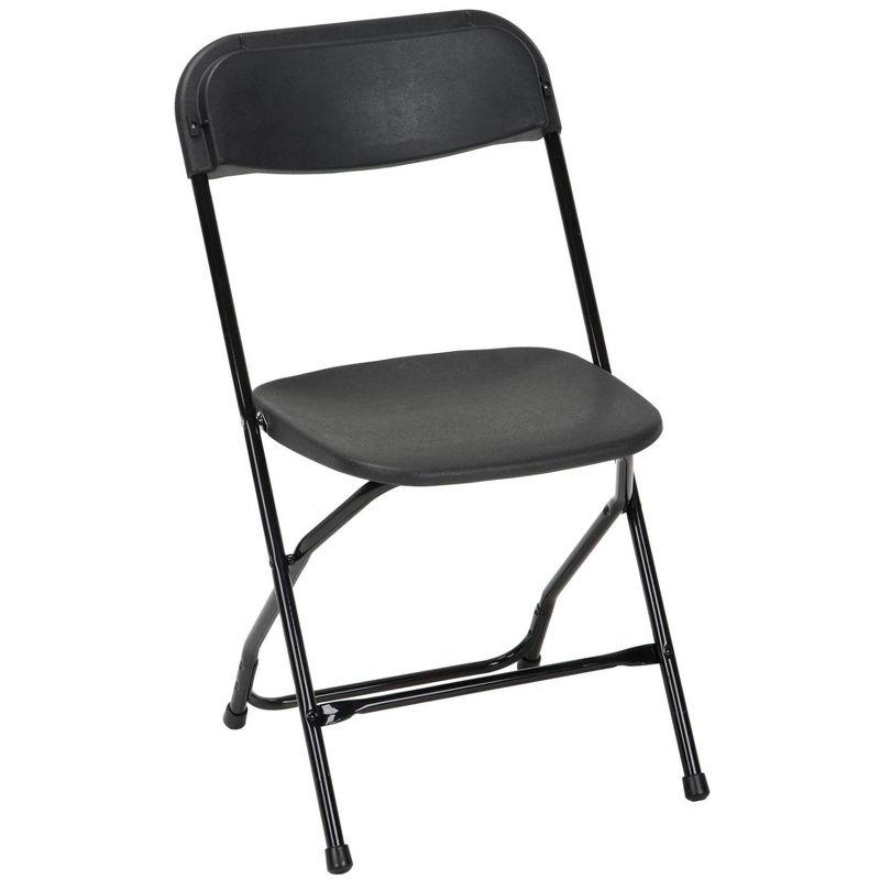 ZOWN Premium Commercial Plastic Stacking, Indoor/Outdoor Folding Chair