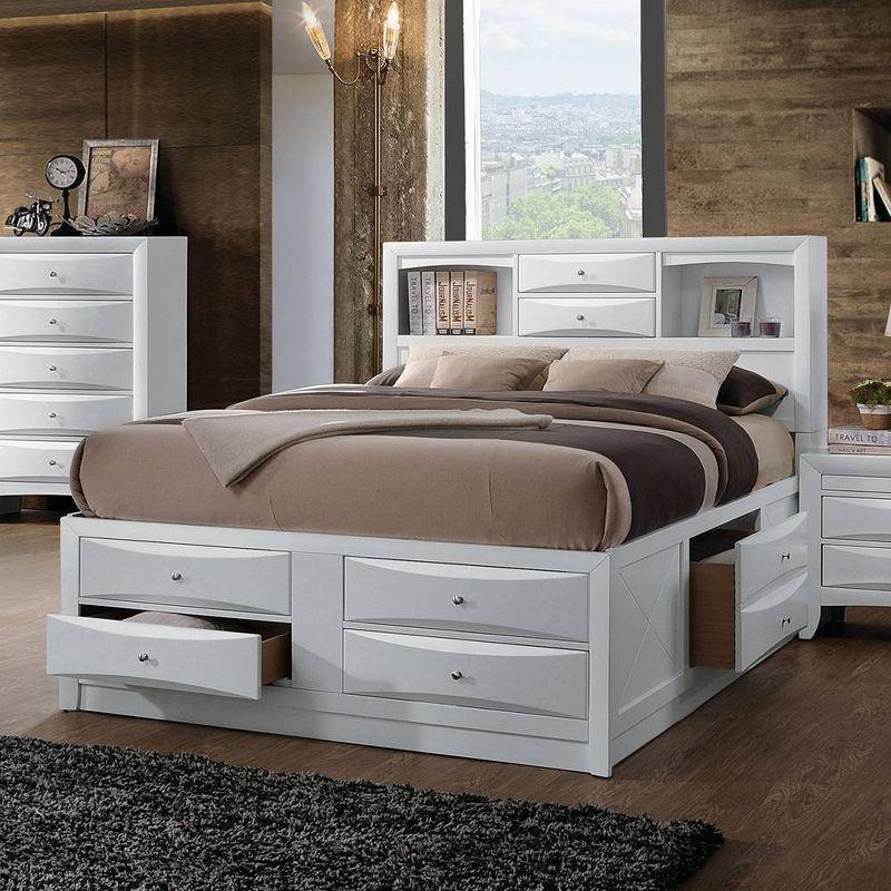 Acme Furniture 86" Full Ireland Bed White