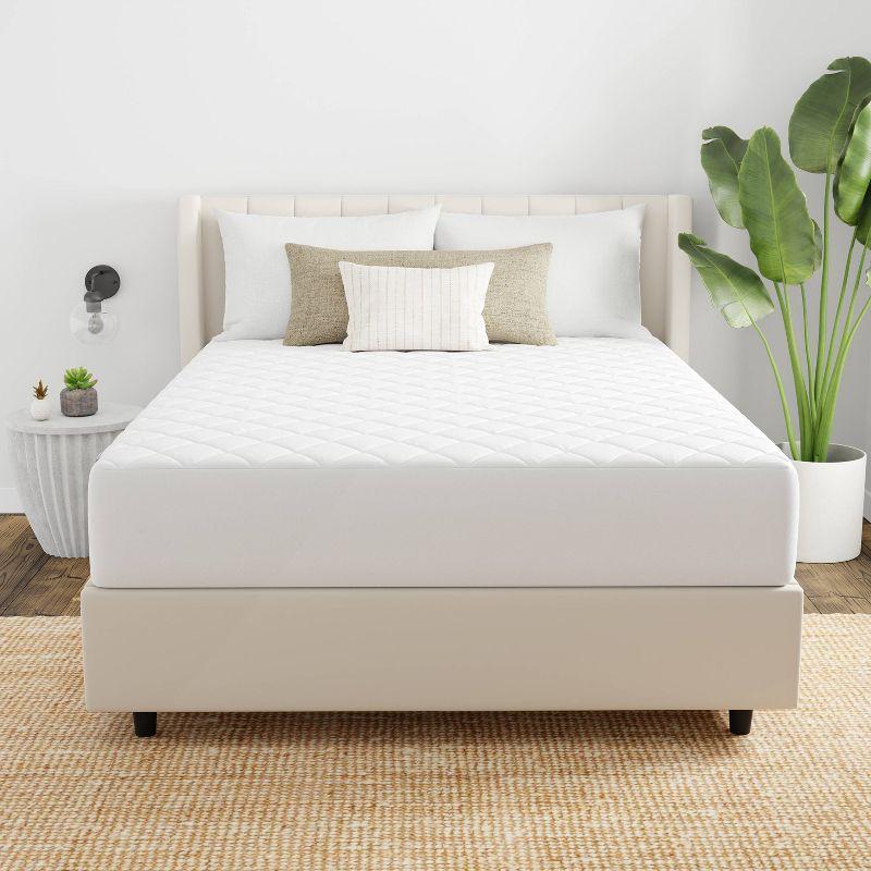 AllerEase Cotton Fresh Waterproof Queen Mattress Pad - White