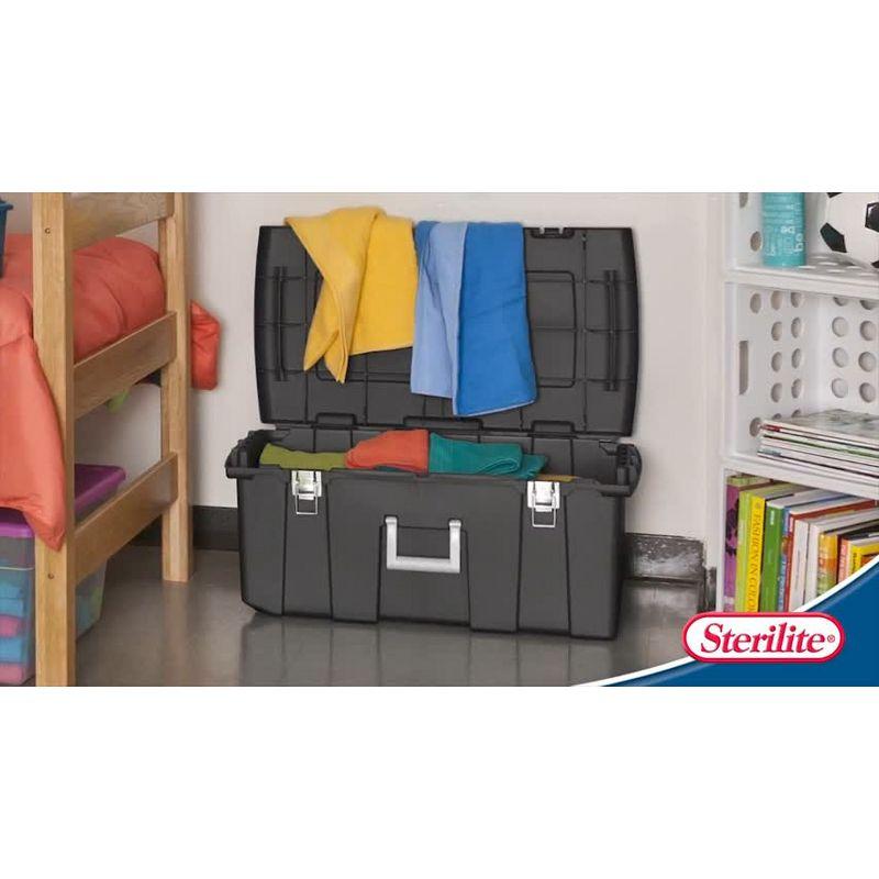 Sterilite Wheeled Footlocker, Plastic Utility Storage Container