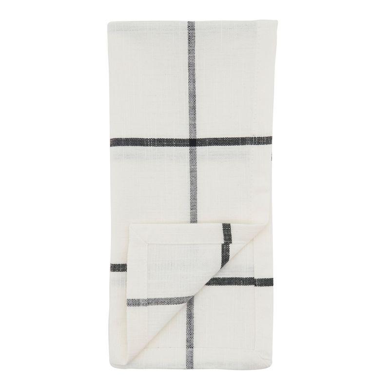 Saro Lifestyle Simple Plaid Table Napkins (Set of 4)