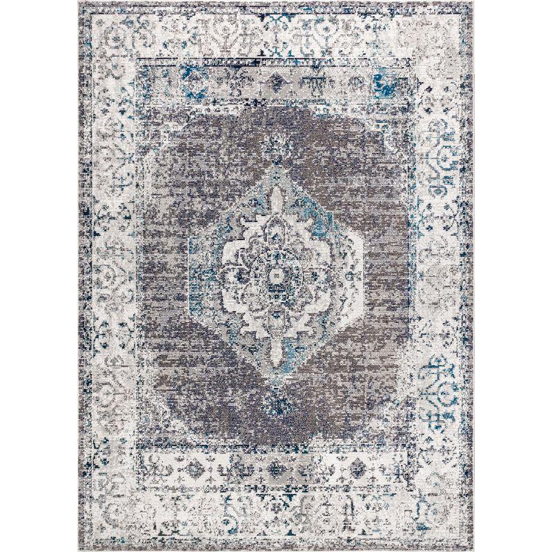 Ankara Vintage Medallion Area Rug - JONATHAN Y